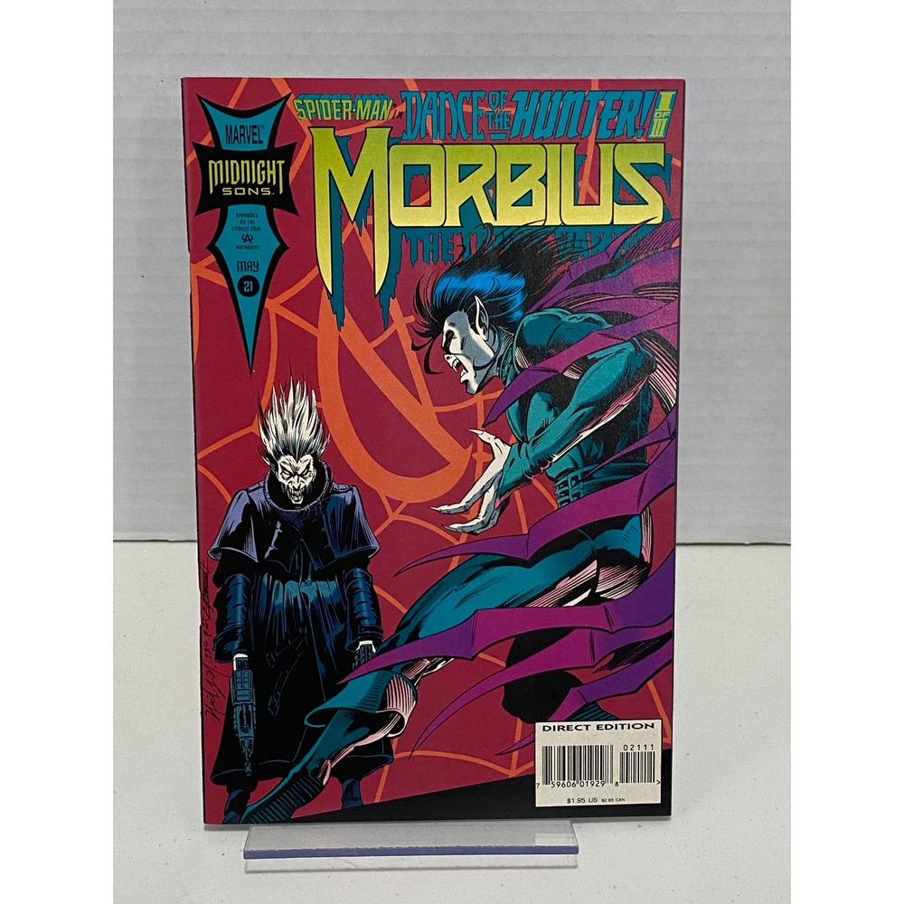 Marvel Morbius Comic Book #21 Midnight Sons Spider-Man Red OS Excellent